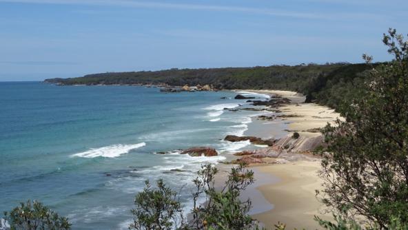 Aussicht con Mallacoota Coastal Walk in Australien