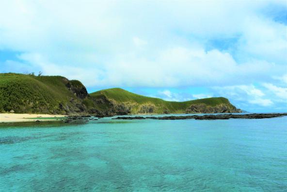 Yasawa Inseln Fiji vom Wasser aus