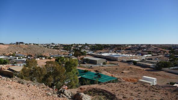 Coober Pedy Luftbild Südaustralien entdecken Outback