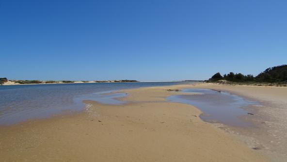 Snowy Estuary Flussmündung Australien Victoria Küste Strand