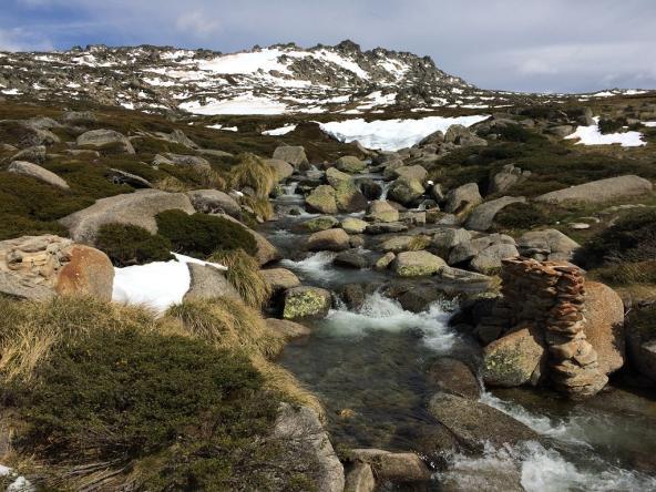 Summit Trail Mount Kosciuszko Snowy Mountains Australiens Berge