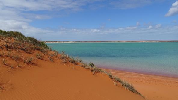 Ein Blick auf die Big Lagoon im Francois Peron Nationalpark