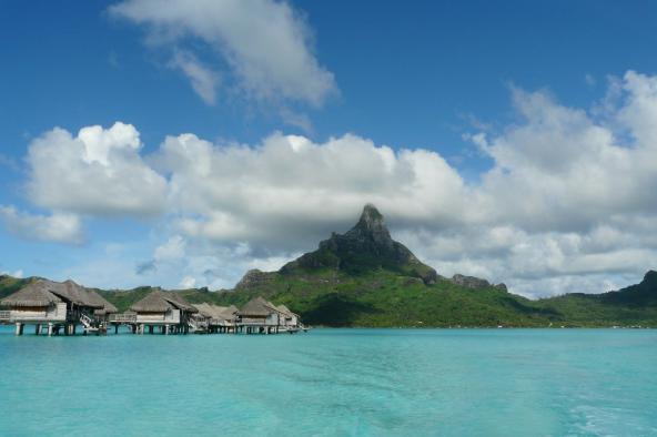 Bora Bora Französisch Polynesien Südsee Overwater-Bungalow Gesellschaftsinseln