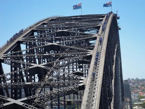 Nichts für Leute mit Höhenangst: Der Harbour Bridge Climb