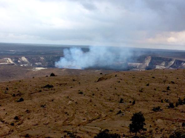 Vulkanische Aktivität beim Kilauea Crater