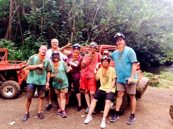 Unsere Gruppe bei der Kaua´i ATV Waterfall Tour
