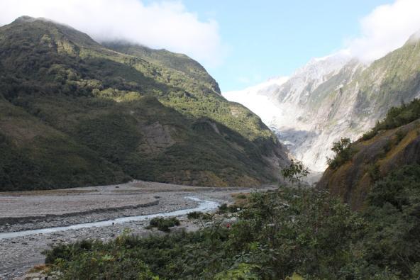 Gletscherschmelze beim Franz Josef Gletscher