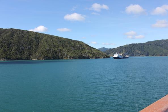 Auf dem Weg von Picton nach Wellington mit der Fähre