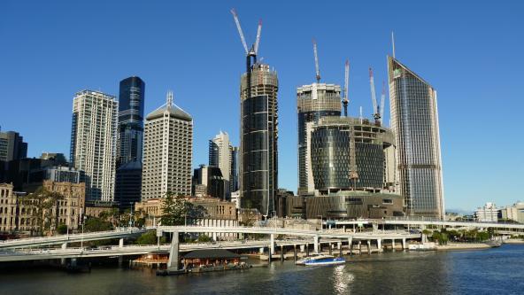 Brisbane Queensland Australien Skyline Brisbane River