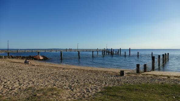 Amity Point North Stradbroke Island Strand Steg 