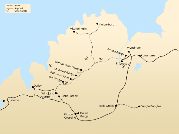 Gibb River Road Map