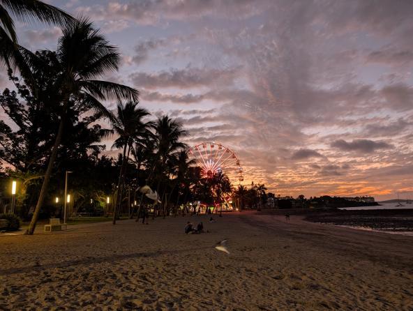 Airlie Beach Strand Sonnenuntergang Australien
