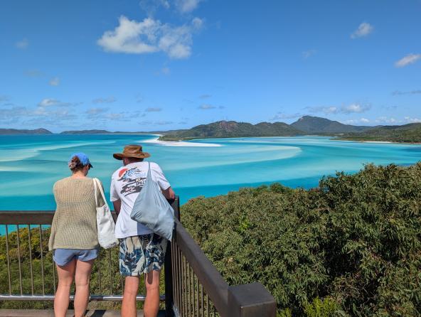 Whitsunday Island Aussichtspunkt Hill Inlet Whitehaven Beach