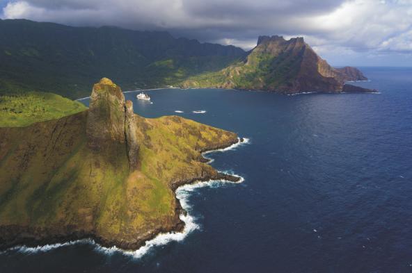 Marquesas Aranui Luftbild Südsee Französisch Polynesien