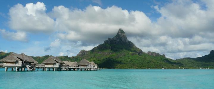 Bora Bora Französisch Polynesien Südsee Overwater-Bungalow Gesellschaftsinseln