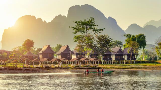 Laos Reisen Asien Landschaft