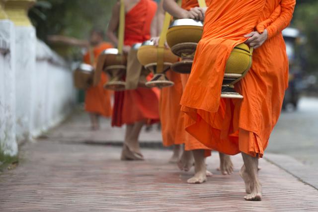 Südostasien Laos Traditionelle Mönche