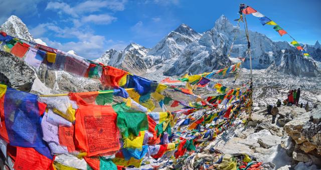 Nepal Gebetsflaggen Mount Everest Asien Australia Plus Reisen