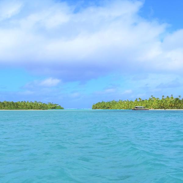 Lagune Aitutaki Boot Cook Inseln Südsee