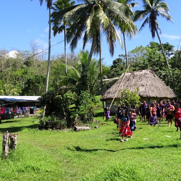 Viti Levu Fiji Menschen Dorf Bula Südsee entdecken