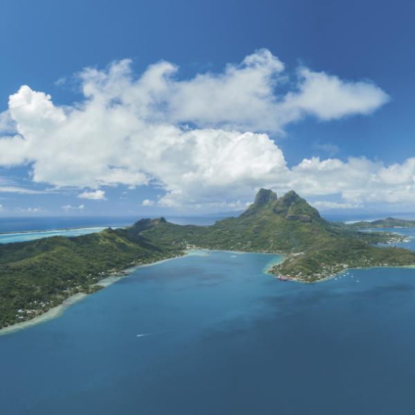 Südsee entdecken Bora Bora Französisch Polynesien Luftbild