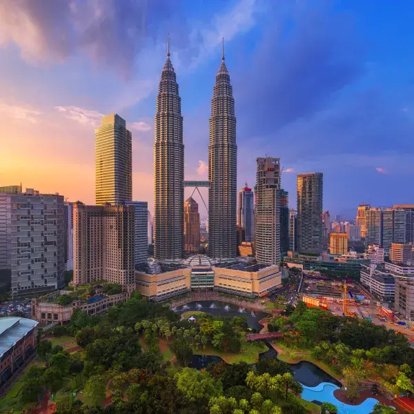 Malaysia Kuala Lumpur Petronas Twin Towers Reisen Asien