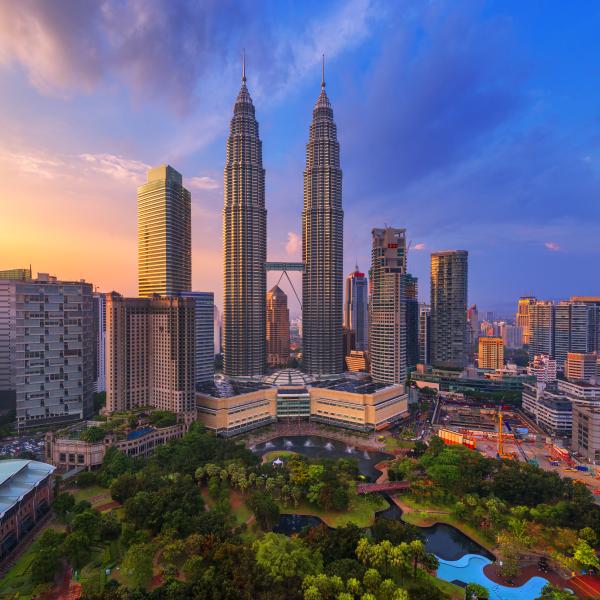 Malaysia Kuala Lumpur Petronas Twin Towers Reisen Asien