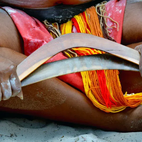 Aboriginal Boomerang Australien Rotes Zentrum Explorer's Way