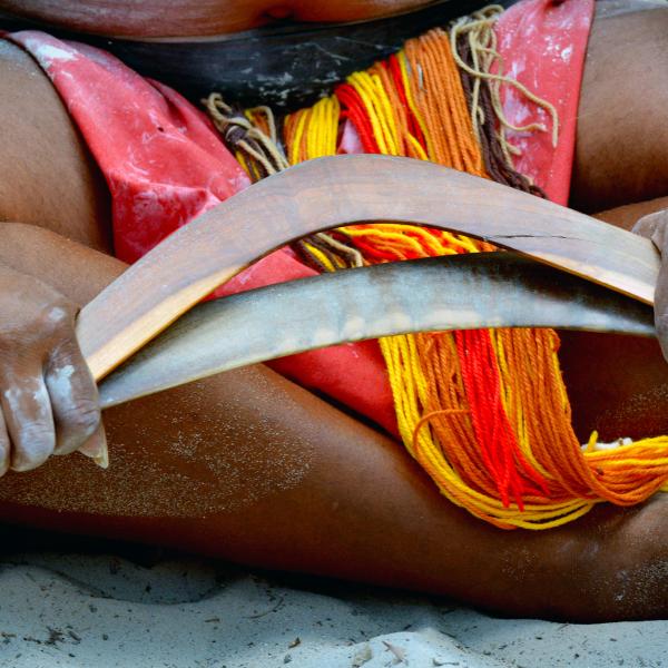 Aboriginal Boomerang Australien Rotes Zentrum Explorer's Way