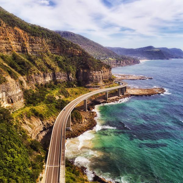 New South Wales NSW Grand Pacific Drive Australien Sea Cliff Bridge