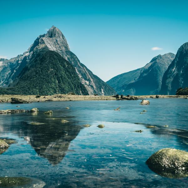 Milford Sound Mitre Peak Fiordland Neuseeland entdecken