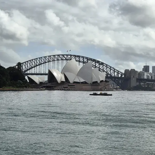 Sydney Opernhaus und Harbour Bridge